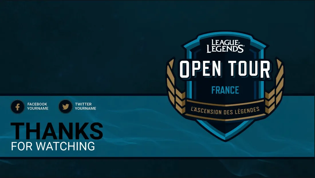 Overlay Animé Gratuit LOL OPEN TOUR FRANCE
