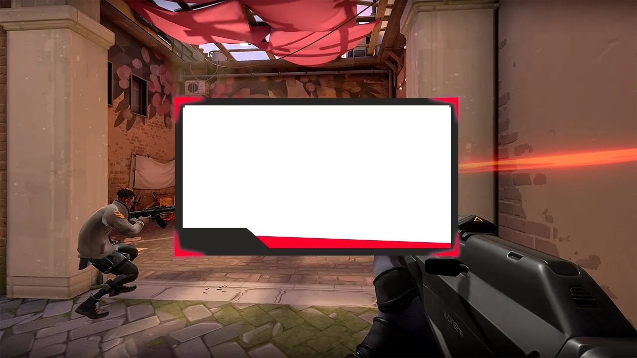 Overlay Webcam Animé Gratuit Red and Black